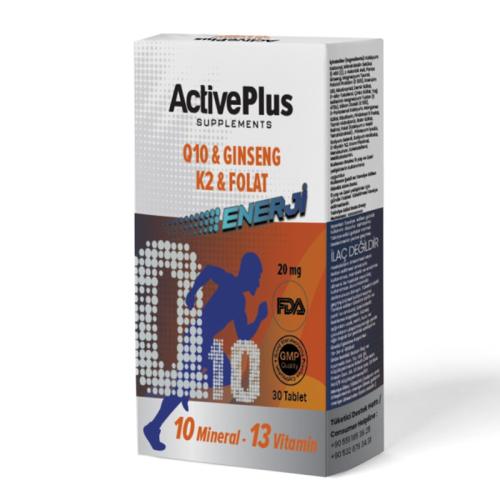 ActivePlus Energy Takviye Edici Gıda 30 Tablet