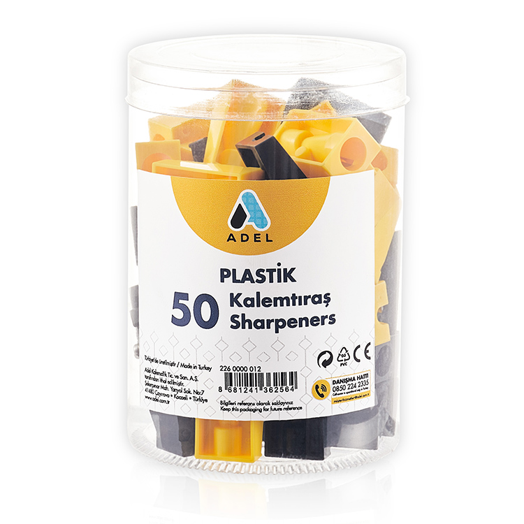 Adel Kalemtraş Plastik Tekli 50Li(Tip A) 2260000012000