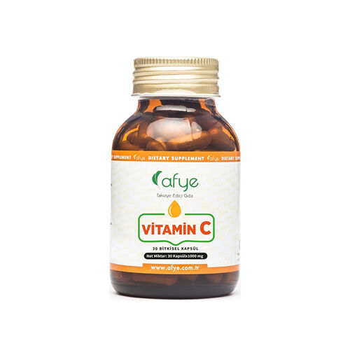 Afye Vitamin C Nahrungsergänzungsmittel 30 Kapseln