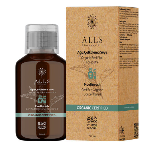 Alls Biocosmetics Organik Sertifikalı Konsantre Ağız Çalkalama Suyu 240 ml