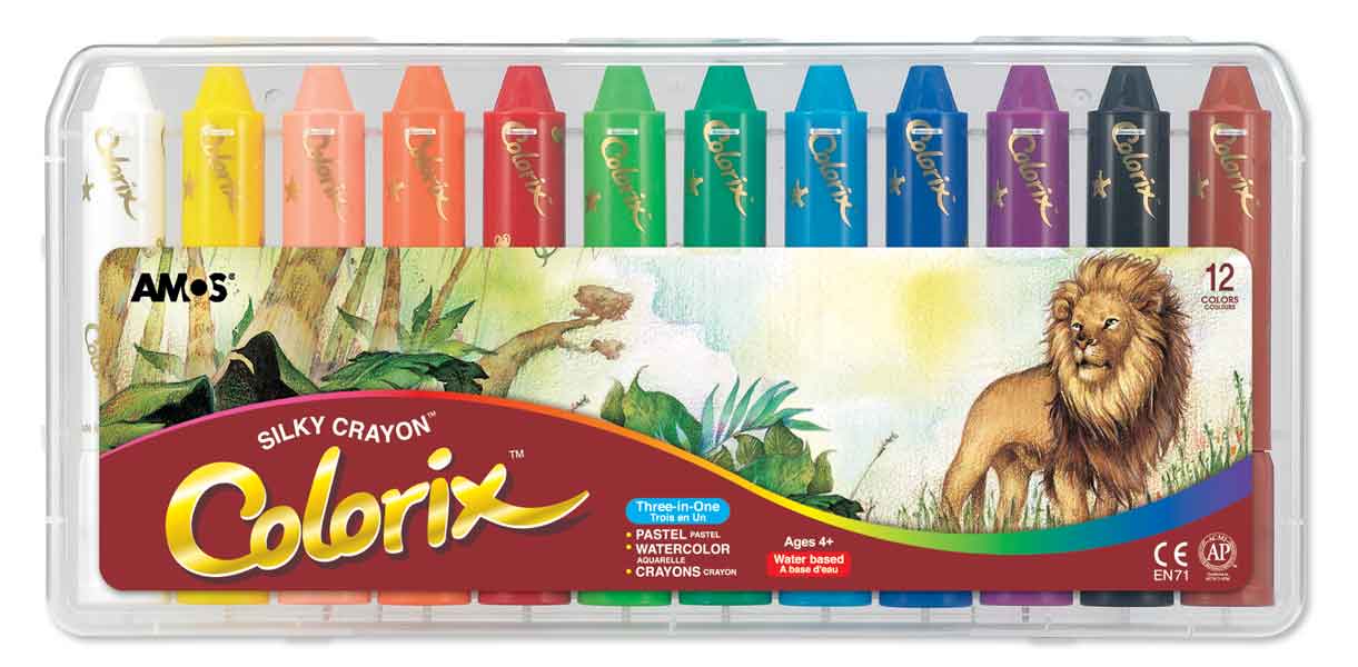Amos Üçü Bir Arada Boya Colorix 12Lı Pp Kutu Crx5Pc12