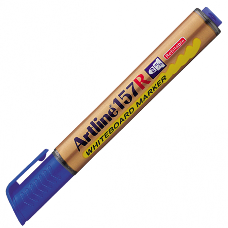Artline 157R Doldurulabilen Beyaz Tahta Kalemi Uç:2,0Mm Mavi Lv-A-Ek-157R Mavi
