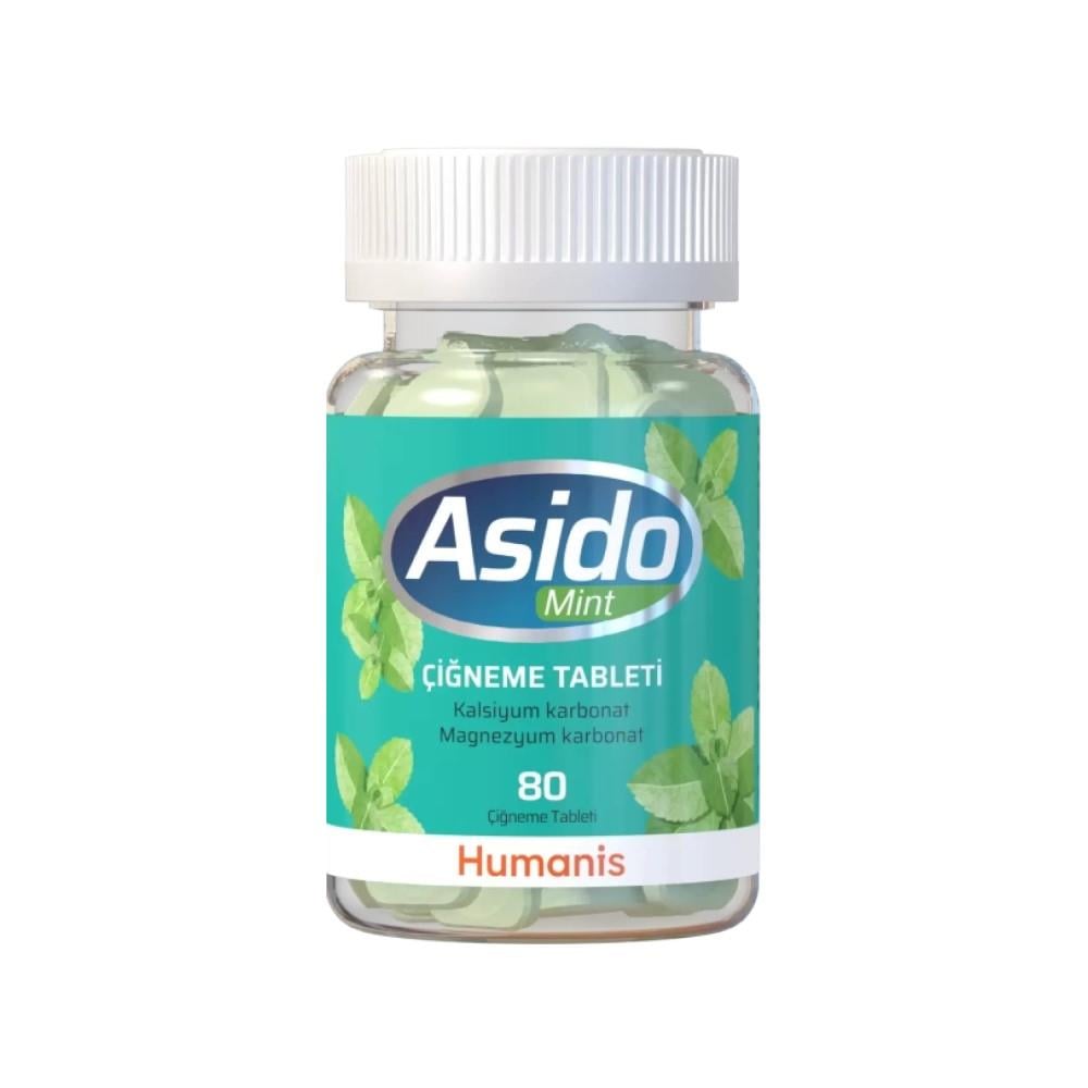 Asido Mint 80 Çiğneme Tablet