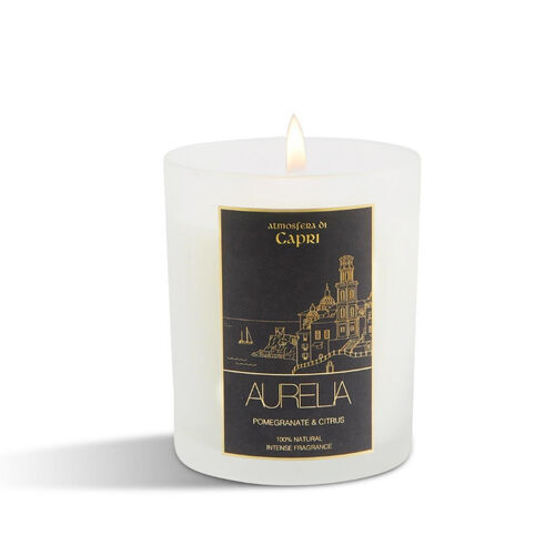 Aurelia Geneve Nar ve Limon Kokulu Mum 180 gr- Şeffaf