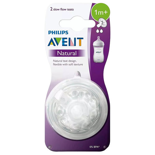 Avent Natural Biberon Emziği 1+ Ay 2\'li 2 Numara