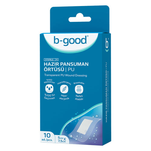 B - Good Hazır Pansuman Örtüsü 5 cm x 7.5 cm 10 Adet