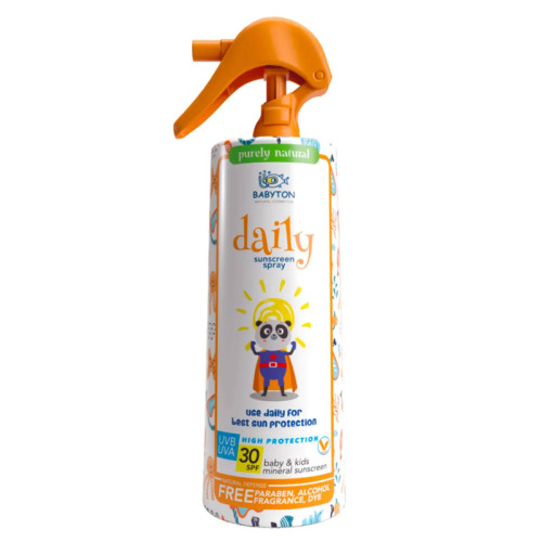 Babyton Bebek ve Çocuklar için Doğal Güneş Koruyucu Sprey SPF30+ 200 ml