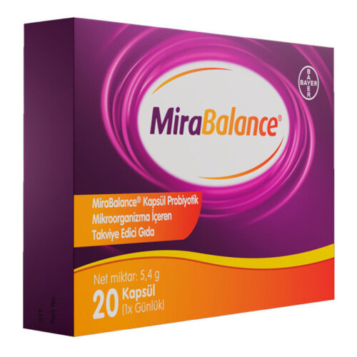 Bayer Mirabalance Probiyotik İçeren Takviye Edici Gıda 20 Kapsül 