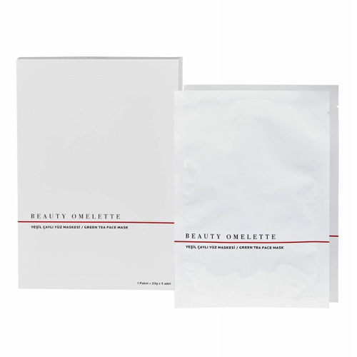 Beauty Omelette Yeşil Çaylı Yüz Maskesi 23 gr x 5 Adet