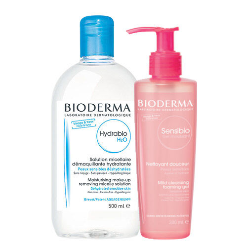 Bioderma Hydrabio Misel Solüsyon H2O 500ml + Sensibio Hafif Temizleme Köpüren Jel 200ml