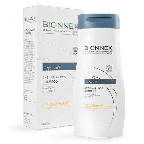 Bionnex Organica მოვლის შამპუნი თმის ცვენის საწინააღმდეგო მშრალი თმის 300მლ