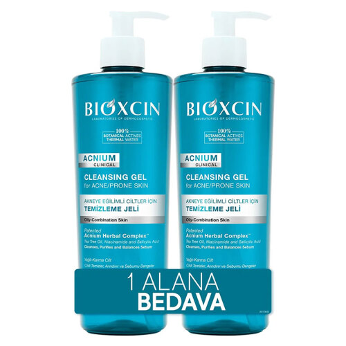Bioxcin Acnium Sebum Dengeleyici Yüz Yıkama Jeli 1 ALANA 1 BEDAVA