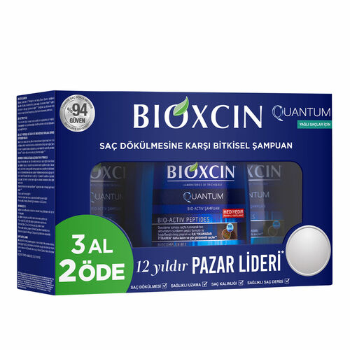 Bioxcin Quantum Şampuan 3al 2öde (Yağlı Saçlar)
