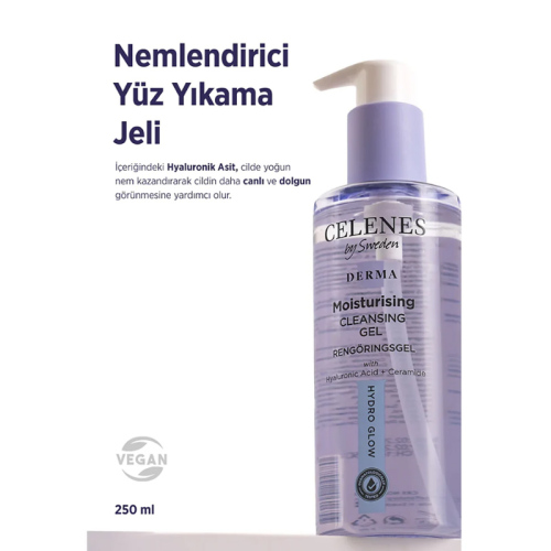 Celenes By Sweden Derma Nemlendirici Yüz Yıkama Jeli 250 ml