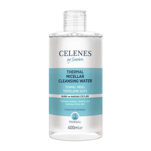 Celenes By Sweden Thermal Misel Temizleme Suyu-Kuru ve Hassas Ciltler 400 ml