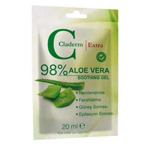 Claderm Aloe Vera Yatıştırıcı Jel 20 ml