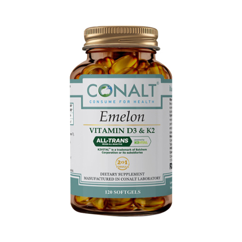 Conalt Emelon Vitamin D3 - K2 Takviye Edici Gıda 120 Yumuşak Kapsül