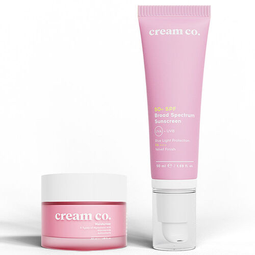 Cream Co. Nemlendirici Kadife Bitişli 50+ SPF Koruyucu İkili