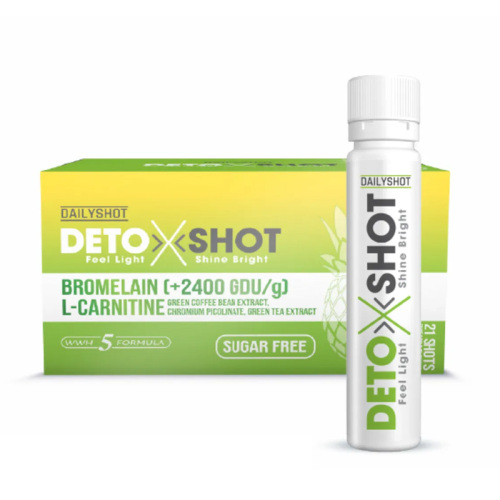 Dailyshot DetoxShot Bromelain, L-Carnitine 21 Shots