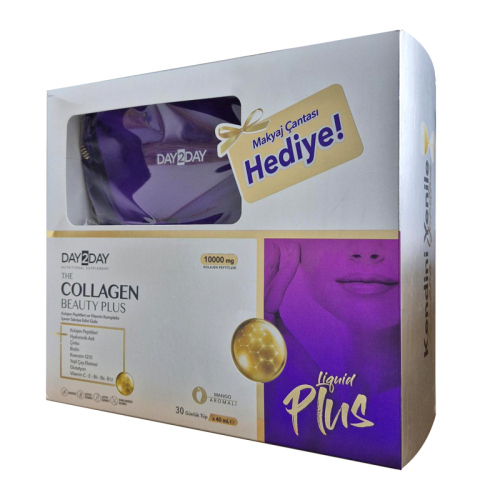 Day2day The Collagen Beauty Plus 30 Tüp + Makyaj Çantası Hediyeli
