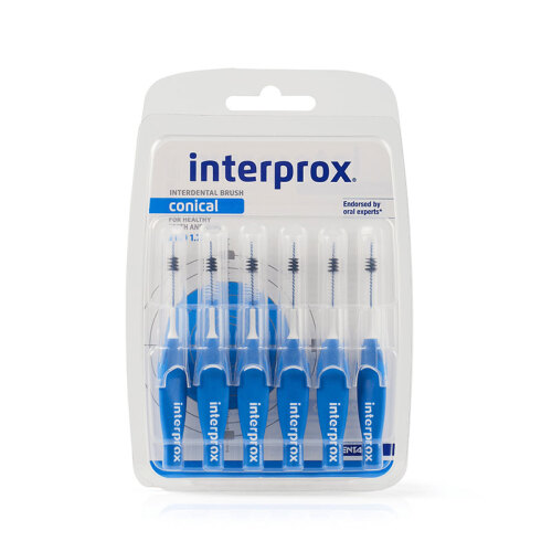 Dentaid INTERPROX 4G Conical Blister 6 Adet - Mavi - N31189