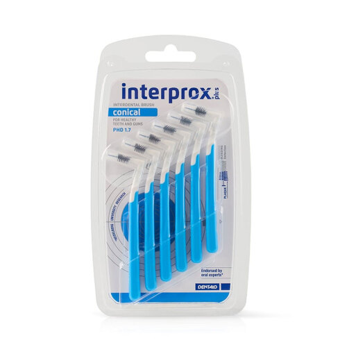 Dentaid INTERPROX Plus 2G Conical Blister 6 Adet - Mavi