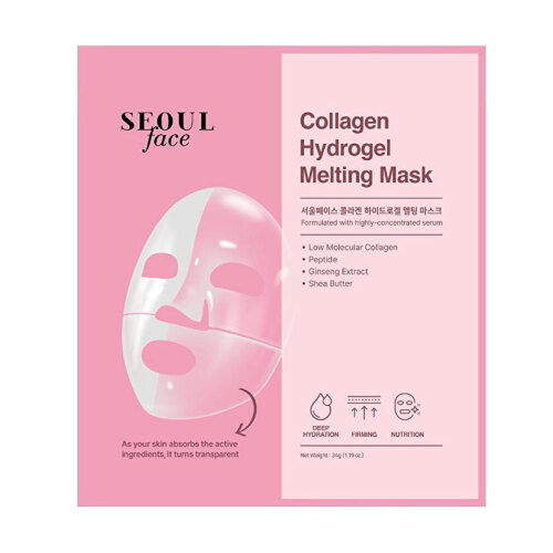 Dermal Korea Seoul Face Collagen Hydrogel Eriyen Yüz Maskesi 34 gr