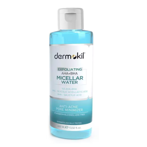Dermokil Exfoliating Aha+Bha Niacinamide Micellar Makyaj Temizleme Suyu 400 ml
