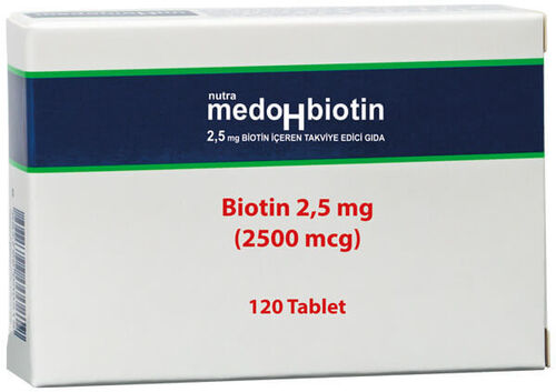 Dermoskin Medohbiotin Biotin 2.5mg 120 Tablets