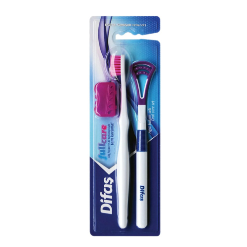 Difaş Fullcare Diş Fırçası ve Dil Temizleme Seti