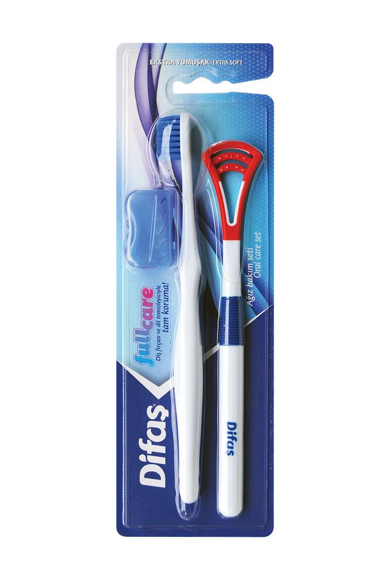 Difaş Fullcare Diş Fırçası ve Dil Temizleme Seti