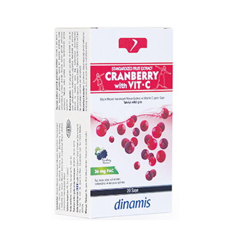 Dinamis Cranberry with Vit-C Food Supplement 20 Sachets