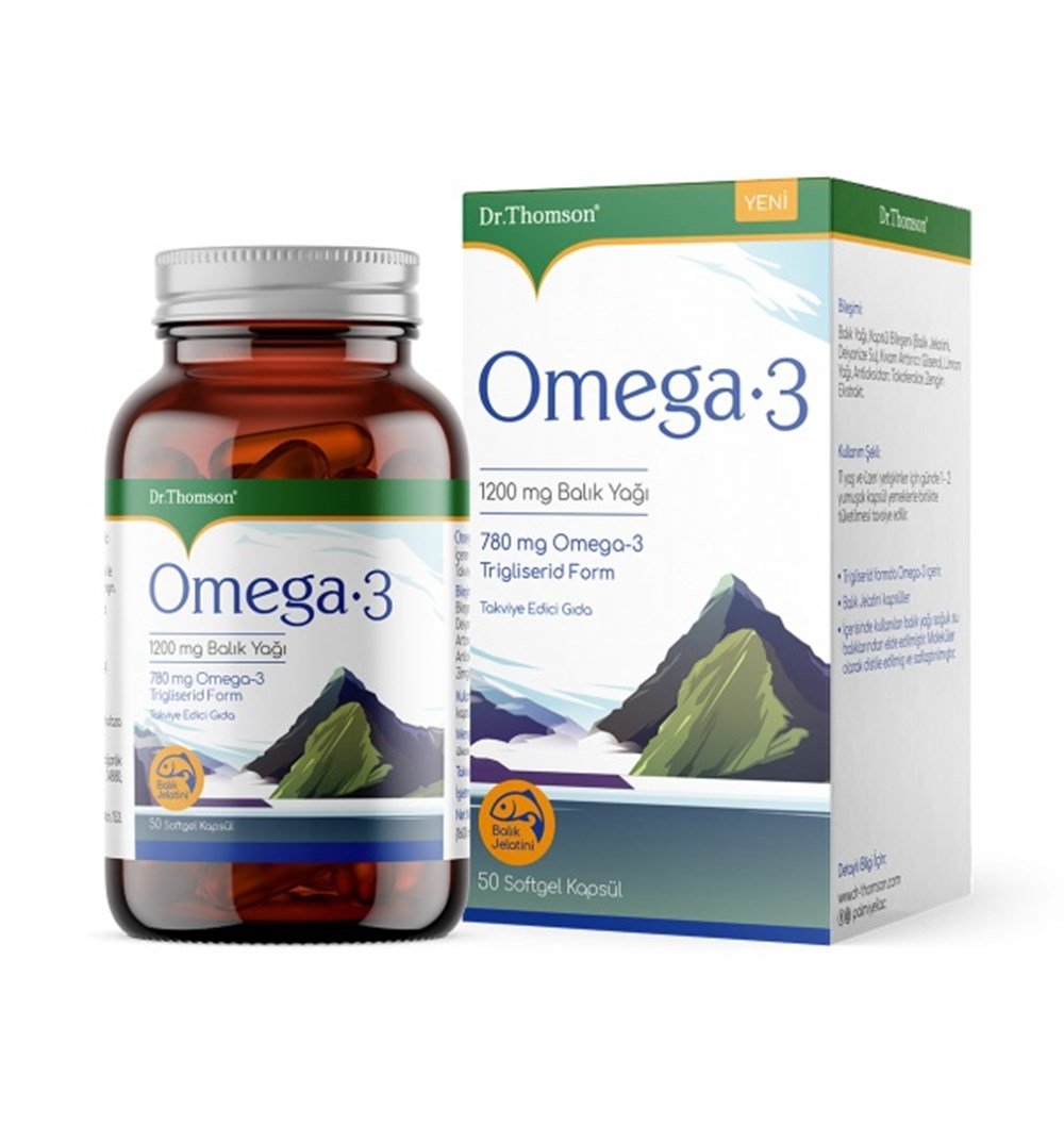 Dr. Thomson Omega-3 1200 mg 50 Kapsül