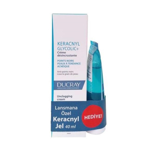 Ducray Keracnyl Glycolic+ Cream 30 ml + Keracnyl Jel HEDİYE 40 ml
