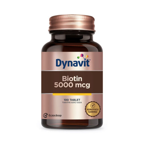 Dynavit Biotin 5000 Mcg 100 Tablet