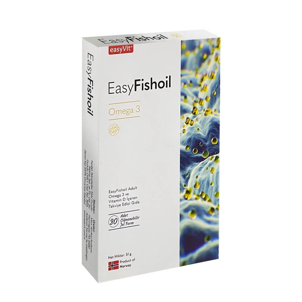 EasyFishoil Yetişkin 30 Çiğnenebilir Jel Formu