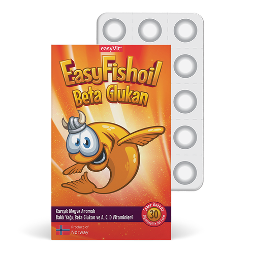 EasyFishoil Beta Glukan Çiğnenebilir Jel Tablet