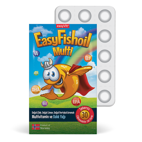 EasyVit Multi +Omega 3 30 Çiğnenebilir Jel Form