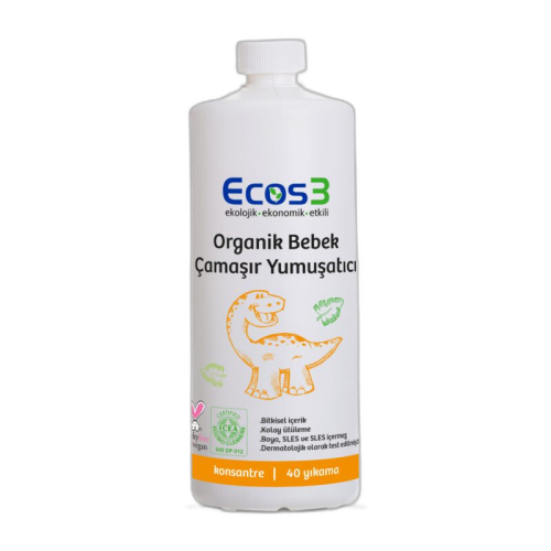 Ecos 3 Organik Bebek Çamaşır Yumuşatıcı 1000 ml