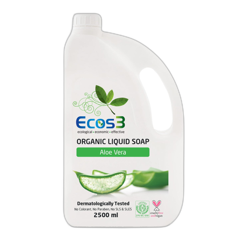 Ecos3 Aloe Vera Özlü Organik Sıvı Sabun 2500 ml