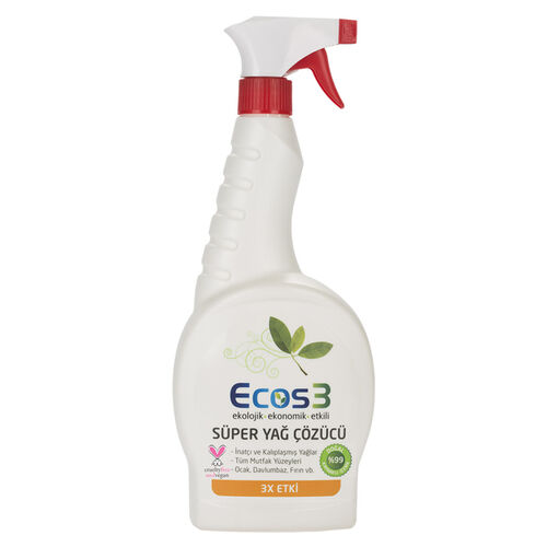 Ecos3 Ekolojik Super Yağ Çözücü Spray 750ml