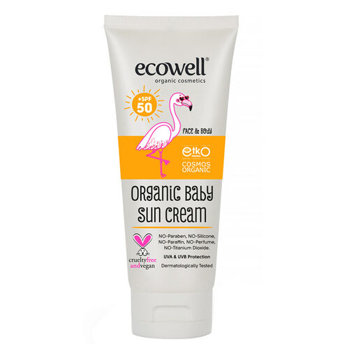 Ecowell Органический детский солнцезащитный крем Spf 50 110 гр