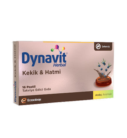 Eczacıbaşı Dynavit Herbal Kekik ve Hatmi İçeren 16 Adet Pastil