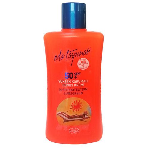 SPF 50+ yüksek korumalı güneş kremi