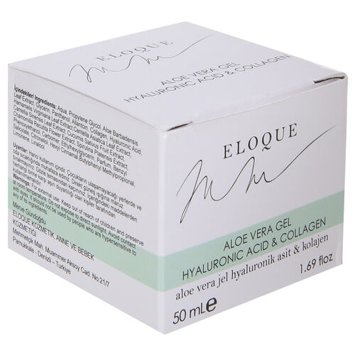 Eloque Cosmetic Aloe Vera Hyaluronik Asit -Kolajen Jel 50 ml
