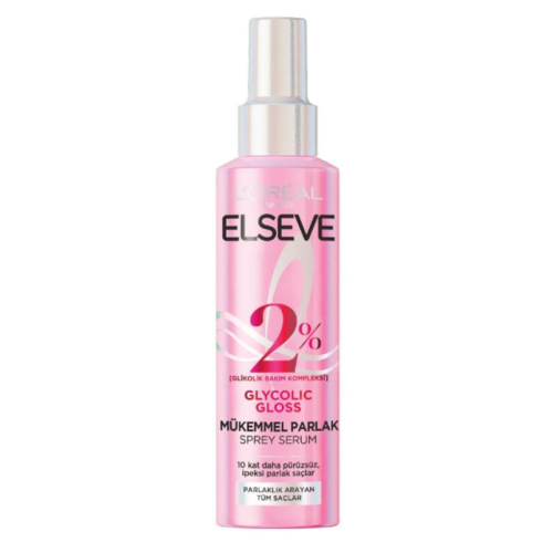 Elseve Glycolic Gloss Mükemmel Parlaklık Veren Saç Bakım Sprey Serumu 150 ml