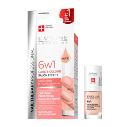 Eveline Cosmetics 6w1 Care&Colour Salon Effect 5 ml - Nude