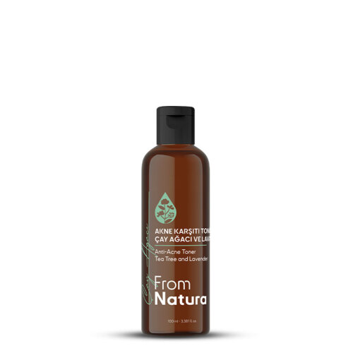 From Natura Çay Ağacı ve Lavanta Akne ve Siyah Nokta Karşıtı Tonik 100 ml