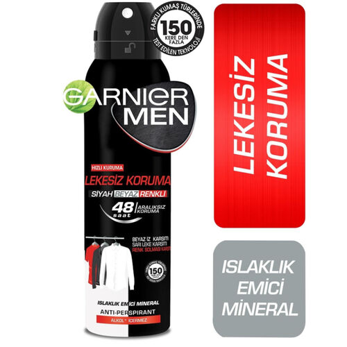 Garnier Men Lekesiz Koruma Deodorant Spray 150 ml