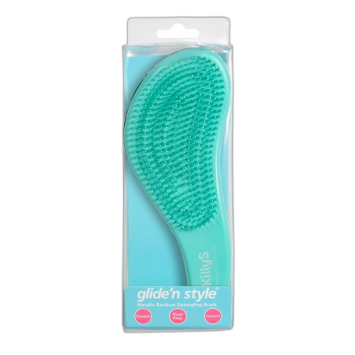 Gliden Style Metalik Gökkuşağı Ergonomik Açma Tarama Fırçası